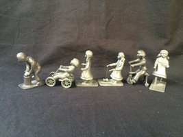 Collection Figurine Miniature Tin old DUTCH streetgames children UNIQUE - $125.00