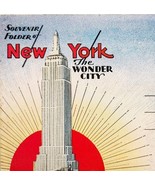 New York City Of Wonder Souvenir Folio Colortone Prints Topographic PCBG5G - $54.32 CAD