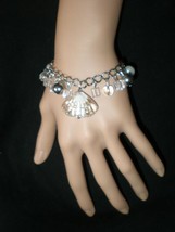 NeW Exquisite Ladies&#39;  Charming  Beads Charms Seashells Chain Bangle Bracelet  - £3.98 GBP