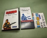 Rambo: First Blood Part II Sega Master System Complete in Box With Poster - $49.95