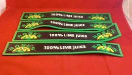 Lot Of 4 Roses 100% Lime Juice Bar Mats - £39.95 GBP