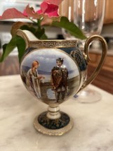 Rare Antique Royal Vienna Hamlet &amp; Ophelia Hand Painted Porcelain Creamer Signed - £307.71 GBP