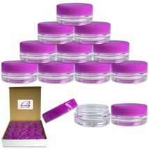 Clear Plastic Jars with round Top Lids for Creams, Lotions, Make Up, Pow... - £11.08 GBP