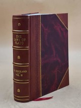 the laws of plato Volume 2 1921 [Leather Bound] by e. b. england - £95.59 GBP
