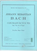 Bach - Contrapunctus VII From The Art of Fugue for Five-Part Brass Choir - £11.01 GBP