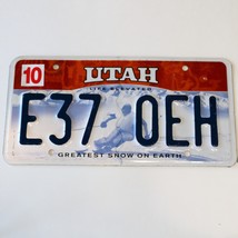  United States Utah Greatest Snow On Earth Passenger License Plate E37 0EH - $14.84 CAD