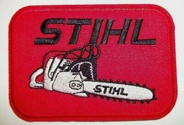 Stihl Chainsaw~Embroidered Patch~3 7/8&quot; x 2 7/8&quot;~Iron or Sew On~FREE US ... - £3.81 GBP