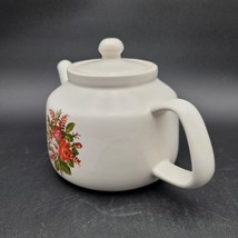 Vintage White McCoy Pottery Floral Rose Delight Teapot Design Tea/Coffee - £10.25 GBP