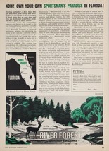 1961 Print Ad River Forest Home Sites Sportsman&#39;s Paradise in Florida - £16.26 GBP