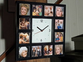 The Golden Girls Clock with 12 pictures Betty White Rose Blanche Sophia ... - £26.35 GBP