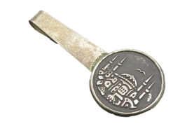 925 Sterling Silver  Vintage Antique Oxidized Taj Mahal Tie Clip  TR1297 - $81.63
