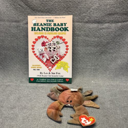 TY Claude The Crab  Teenie Beanie Baby Beanie Baby Handbook KG - $24.75