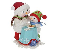 Hallmark 2019 Milk and Cookies Making Memories Snowman Snowflake Ornament - £24.01 GBP