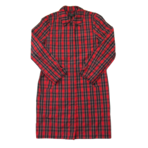 NWT J.Crew Collection Trench Coat in Red Plaid Nylon Raincoat Jacket 6 $298 - £79.75 GBP