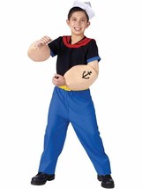 Popeye The Sailor Man Child Halloween Costume Boy&#39;s Size Medium 8-10 - £26.01 GBP