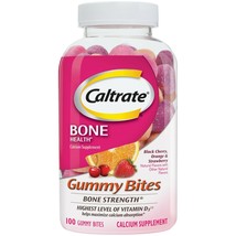 Caltrate Bone Health Calcium Gummy Bites, Multi-Flavored, 100 Ct.. - £39.13 GBP