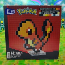 MEGA BLOKS Pokemon Charmander Pixel Art Action Figure 349 pcs Mattel Age... - $28.12