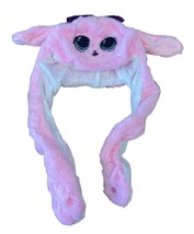 Jump Ears Plush Hat With Moving Ears Girl Pink Bird - £11.75 GBP