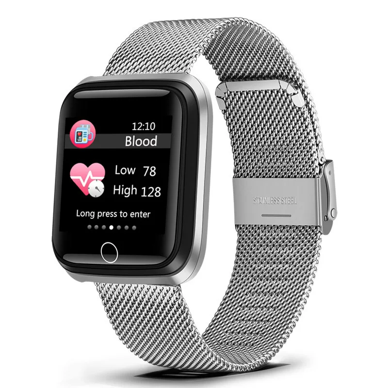 2020 New Smart watch waterproof Tempered gl Activity Fitness tracker Heart rate  - £164.28 GBP