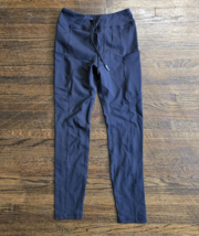 Lululemon Womens Skinny Legging Polyester Black Size 6 Side Pockets Draw... - $29.95
