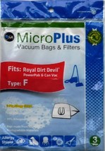 Dirt Devil Vacuum Bags Type F MircoPlus Filtration - £5.35 GBP