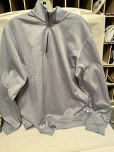 Adidas Climalite Mens L Long Sleeve Polo Shirt Gray Regular Fit - £15.61 GBP