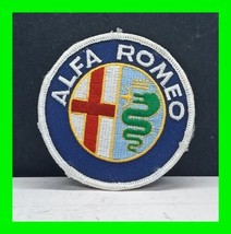 Vintage Alfa Romeo Red, White, Green &amp; Blue Automotive Iron On Or Stitch Patch  - £15.45 GBP