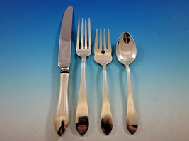 Pointed Antique R&B D&H Sterling Silver Flatware Set for 12 Service 48 Pieces - £2,294.95 GBP