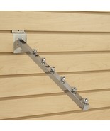 Only Hangers 6 Ball Slatwall Waterfall Brackets - Chrome - Pack of 10 - $60.05