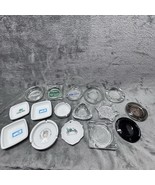 Vintage Lot Of 16 Ashtrays Hilton Flamingo Novotel Ibis Cadillac And More - $287.17 CAD