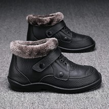 Men Boots Winter Shoes Men Snow Boots Warm Waterproof Rain Shoes Outdoor Ankle P - £29.09 GBP