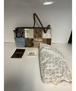 Coach Signature MultiColored Patchwork Suede Leather 7”X4” Wristlet FS23... - $37.57