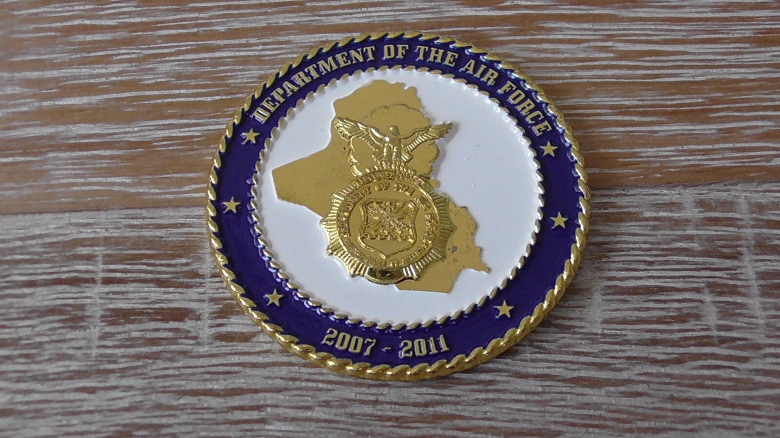 U S Department of The Air Force US Navy 2007 - 2011 Challenge Coin B48 - $10.88