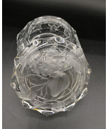 Etched Cherries &amp; Pears Crystal Round Covered Dish Heavy - €25,52 EUR