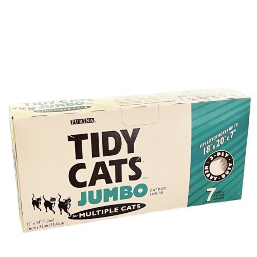Purina Tidy Cats Large Litter Box Liners for Multiple Cats 7 ct. Box