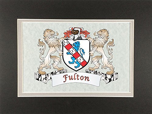 Fulton Irish Coat of Arms Print - Frameable 9&quot; x 12&quot; - $24.00