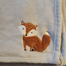 NOJO Gray Fox Plush Fleece Baby Blanket Nursery Crib Soft - $59.39