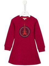 NWT 100% AUTH KENZO Big Girl Eiffel Tower Logo Graphic Sweatshirt Dress 16A - £154.19 GBP
