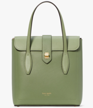 Kate Spade Essential NS Army Green Leather Tote Bag PXR00270 Satchel NWT $258 - £111.12 GBP