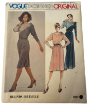 Vogue Designer Original Sewing Pattern 2547 Dress Belinda Bellville Sz 10 Uncut - £7.86 GBP