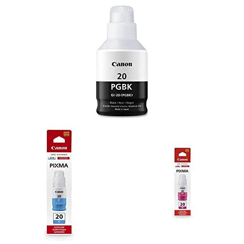 Canon GI-20 PGBK Ink Bottle, Compatible to PIXMA G6020 and G5020 MegaTan... - $16.95