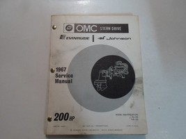 1967 Omc Stern Lecteur Evinrude Johnson 200 HP Service Manuel Vitrail Usine OEM - $69.77