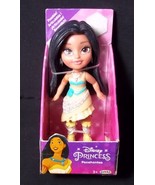 Disney Princess Pocahontas Mini Toddler silver glitter dress 3&quot; figure NEW - £9.55 GBP