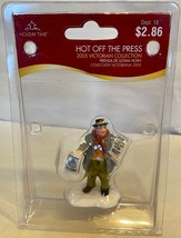 Holiday Time 2005 HOT OFF THE PRESS Victorian Christmas Village Figurine In Pkg - £7.94 GBP