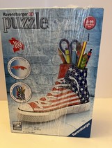 Ravensburger Puzzle 3D Flag Hi Top Shoe Harnickell 108 Plastic Pcs Sneaker - £9.44 GBP