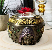 Ebros Sacred Moon Triple Goddess Maiden Mother Crone Wicca Votive Candle Holder - $27.99