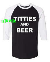 TITTIES AND BEER T SHIRT vintage retro outlaw biker party vanner hesher ... - £15.72 GBP+