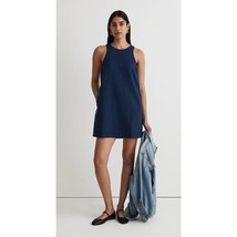 NWT Womens Size Small Madewell Blue Cutaway Tank Mini Dress with Pockets - £32.41 GBP