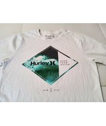 Hurley Born From Water White T Shirt Mens Medium Anchor Graphic Print MC... - £13.07 GBP