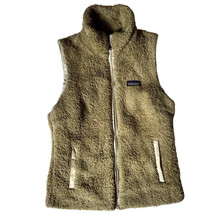 Patagonia Femmes Los Gatos Polaire Gilet Fermeture Éclair Deep Pile Beige TAILLE - £31.21 GBP